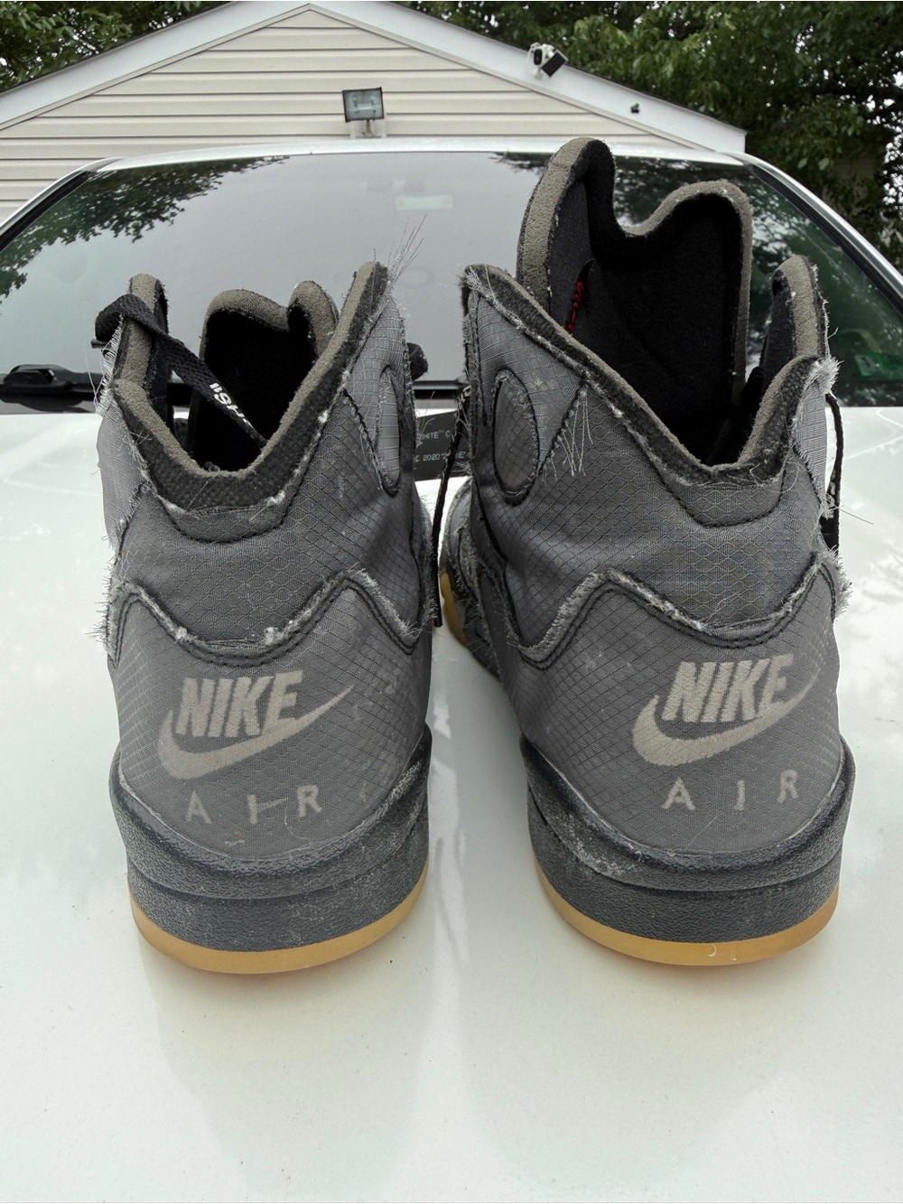 Air Jordan 5 Retro SP x Off-White Mid Muslin Size 11 - Picture 2 of 7
